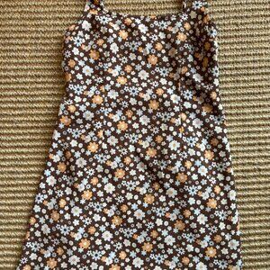 Hollister, Floral, Mini Dress, Size S, Brown